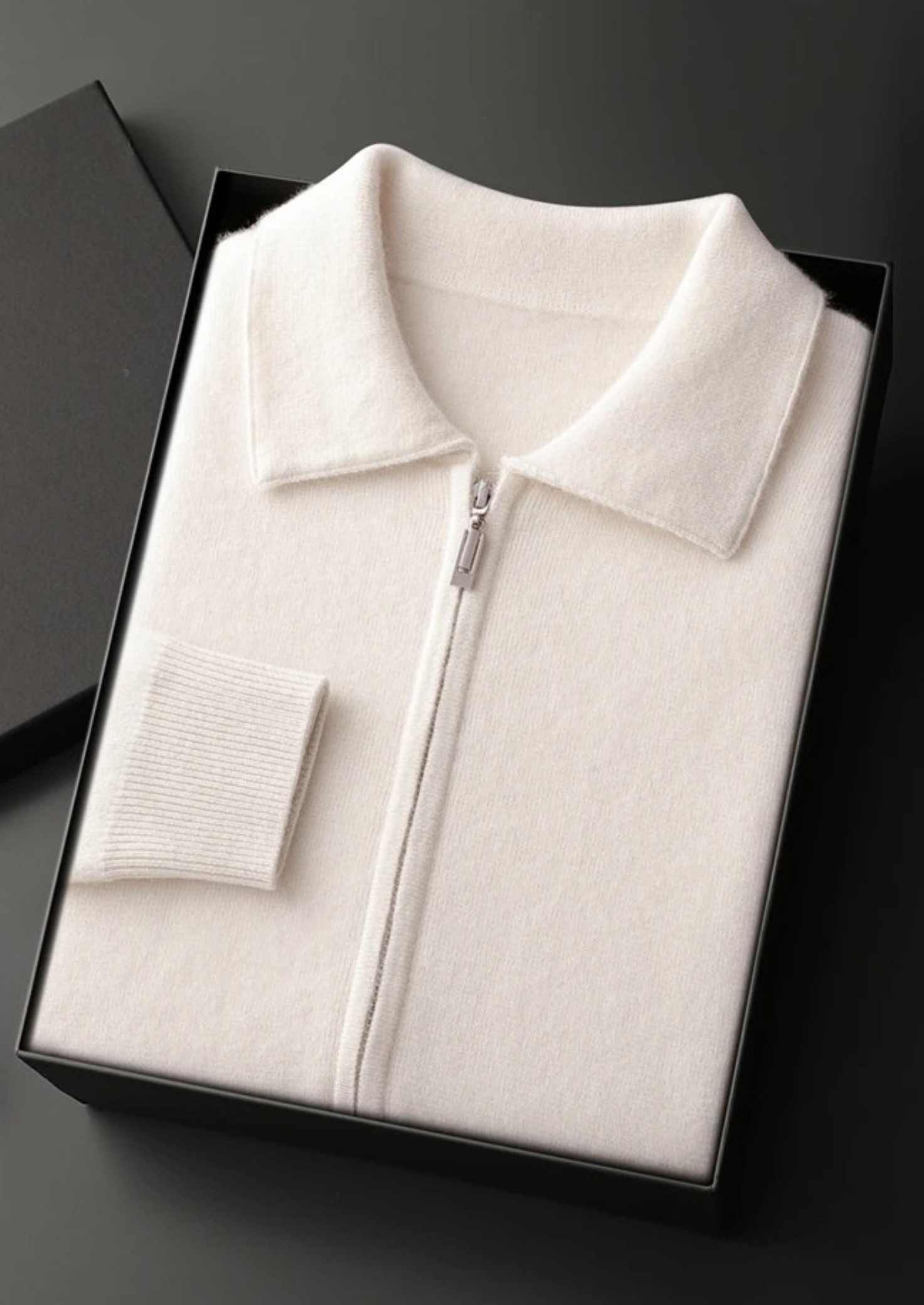 Casaco Polo em 100% Caxemira