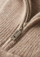 Camisola meio fecho em 100% Caxemira