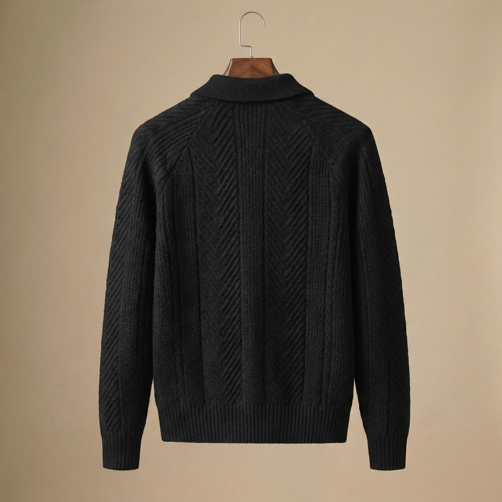 Polo em Malha Texturizada Premium para Homem