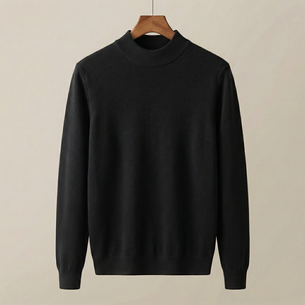 Gola Alta em Lã e Caxemira