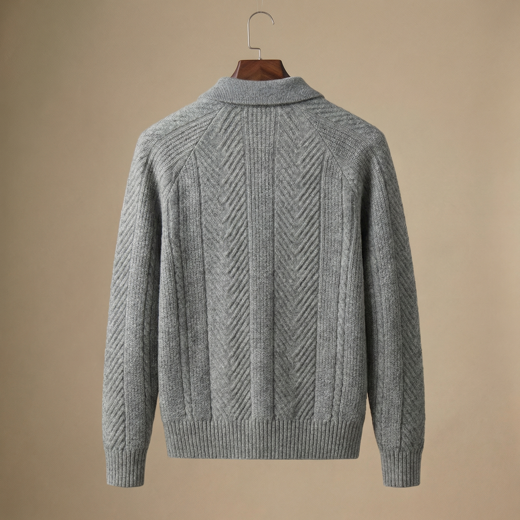 Polo em Malha Texturizada Premium para Homem