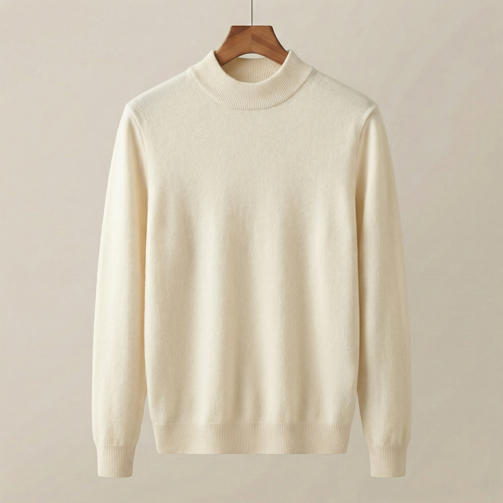 Gola Alta em Lã e Caxemira