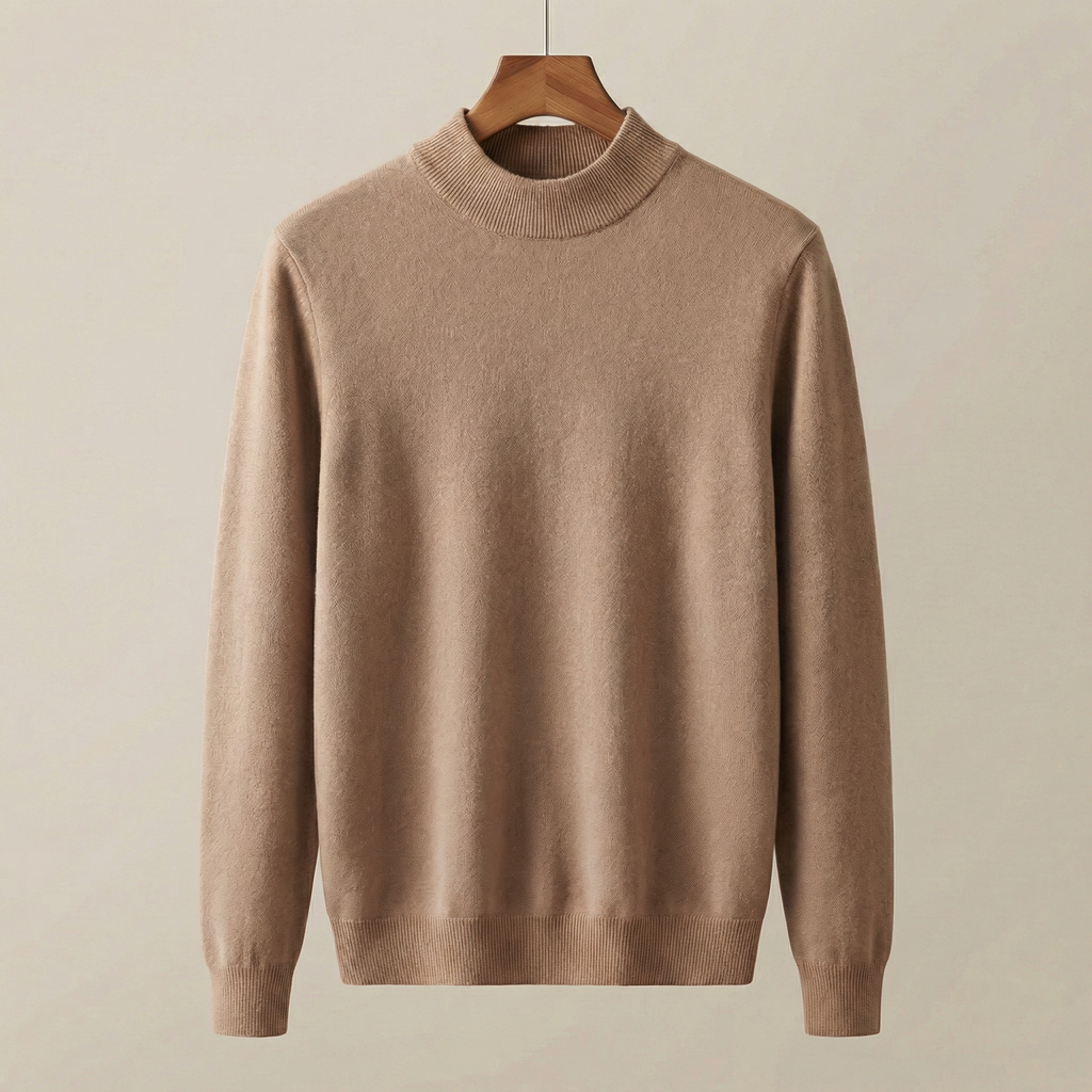 Gola Alta em Lã e Caxemira