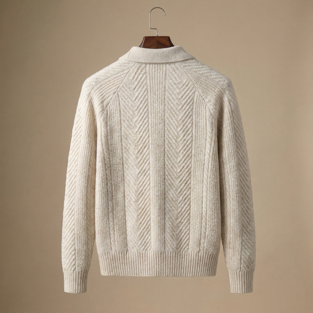 Polo em Malha Texturizada Premium para Homem